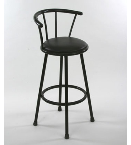 Swivel Metal Bar Stool- Black $7.00