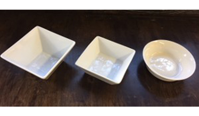 Square Bowl with 6“ Opening