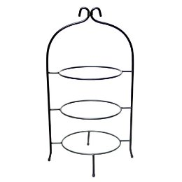 23“ Tall Steel 3-Tier Plate Rack  Including 10“ Trays