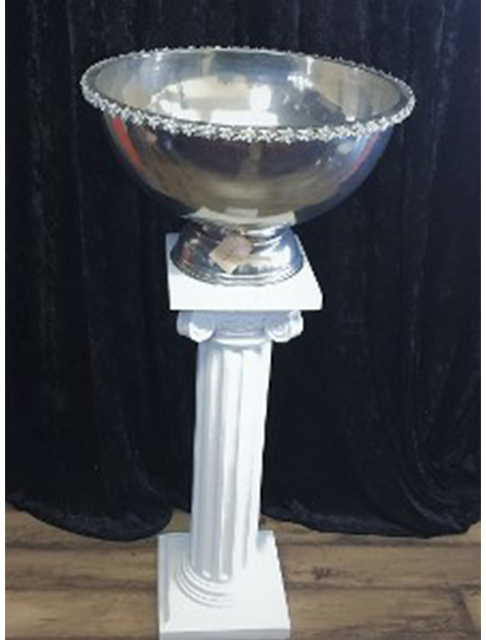 Crystal and Crusted Punch bowl 
